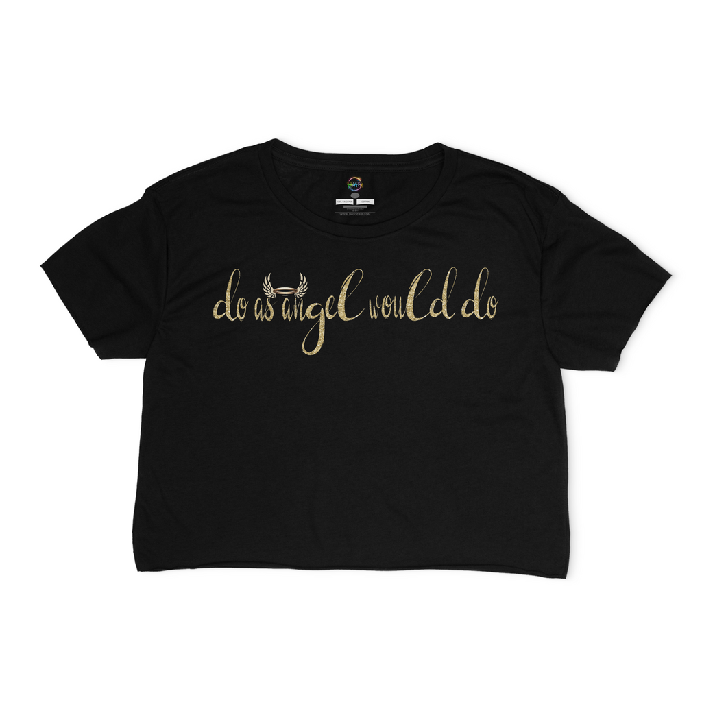 Do As Angel Would Do Relaxed Fit Cropped T-Shirt