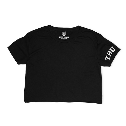 THU Logo Sleeve and Back Crop-Top