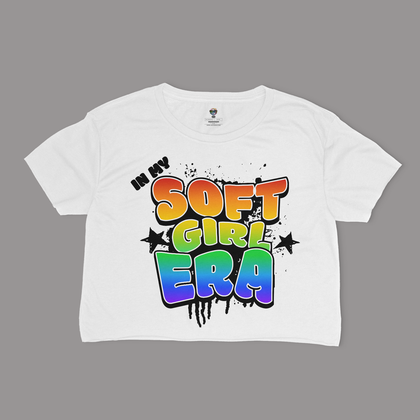 In My Soft Girl Era Relaxed Fit Cropped T-Shirt