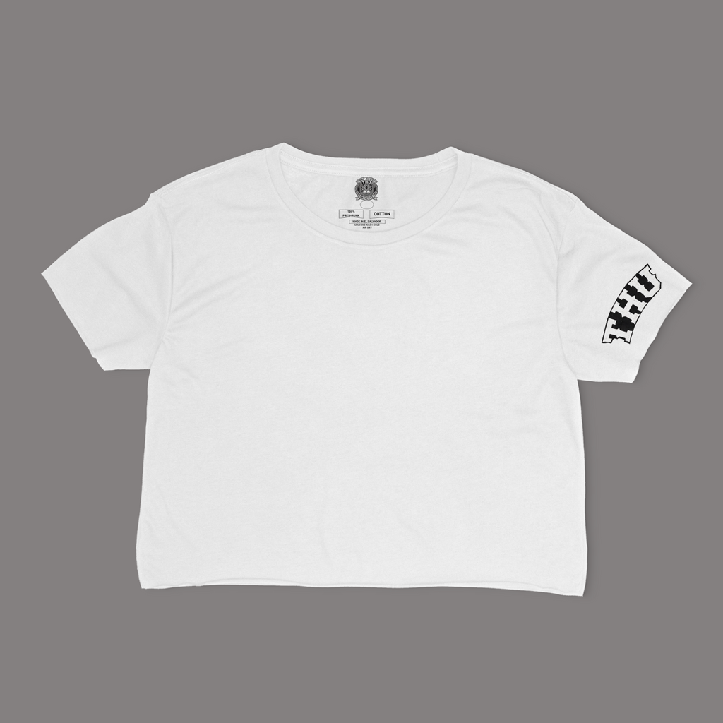 THU Logo Sleeve and Back Crop-Top