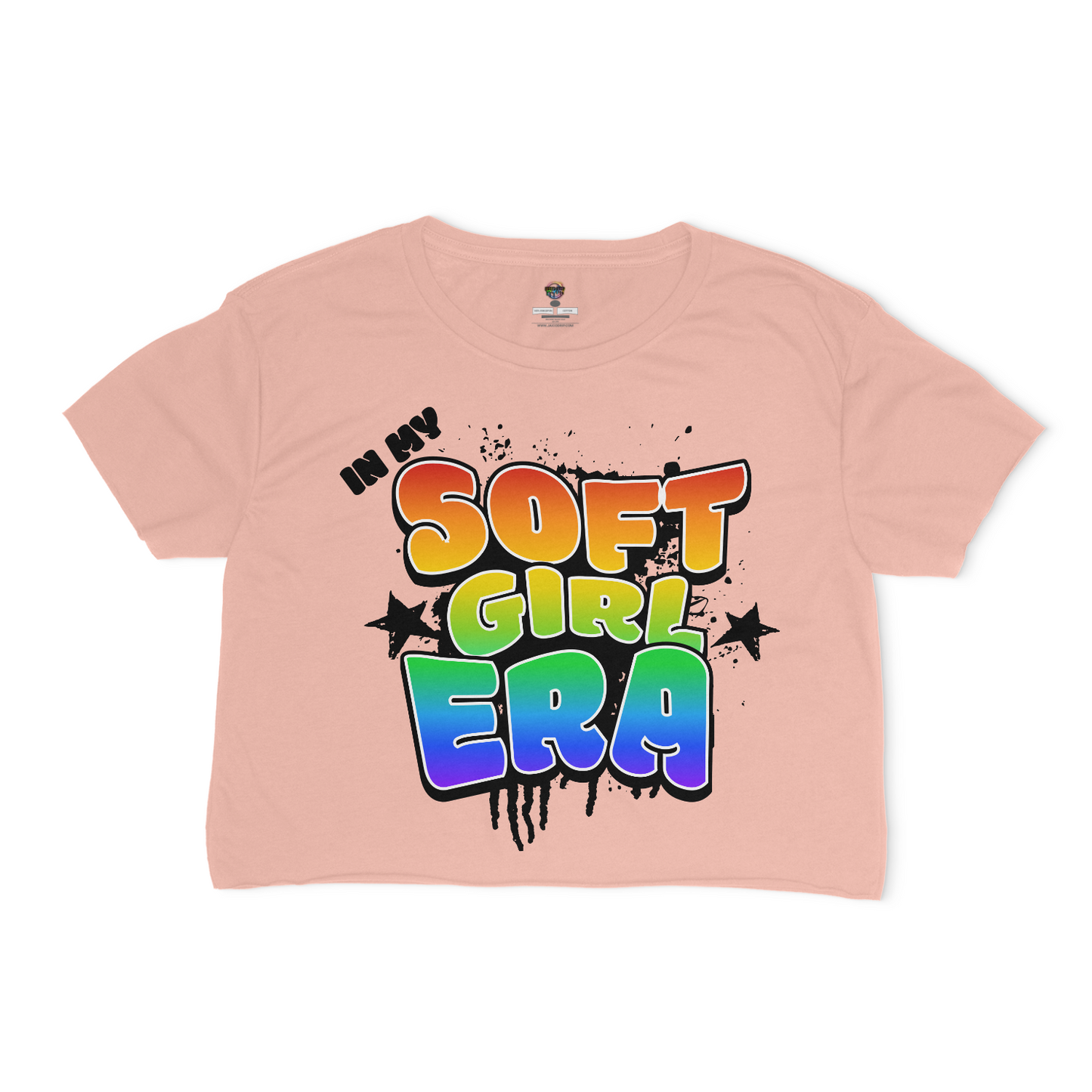 In My Soft Girl Era Relaxed Fit Cropped T-Shirt