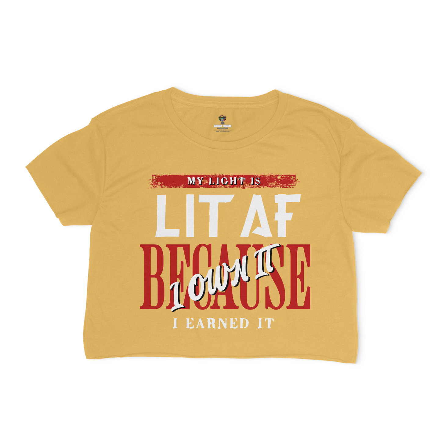 My Light Is Lit AF Relaxed Fit Cropped Top