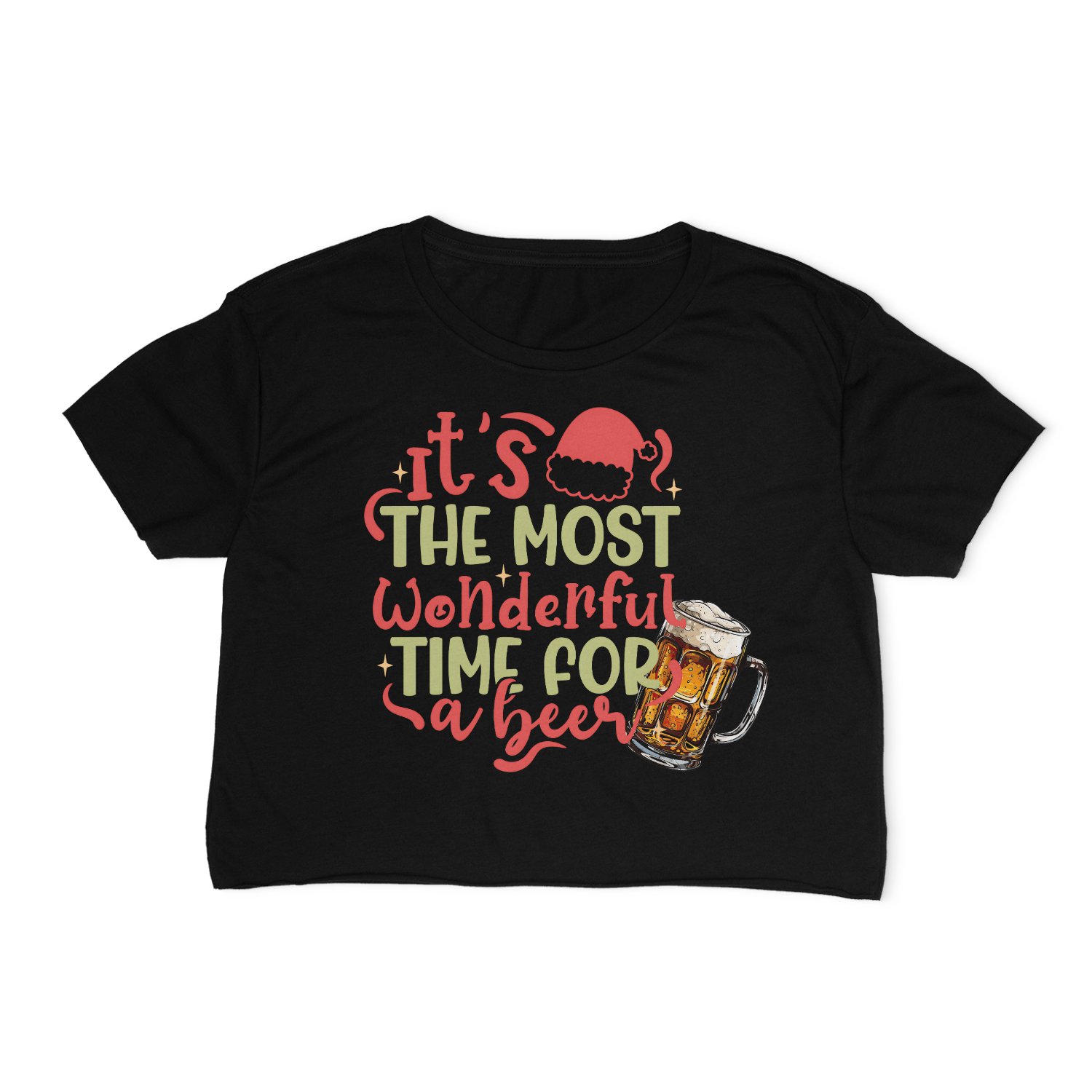 It's The Most Wonderful Time For A Beer Cropped T-Shirt