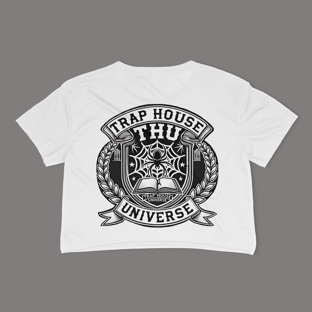 THU Logo Sleeve and Back Crop-Top