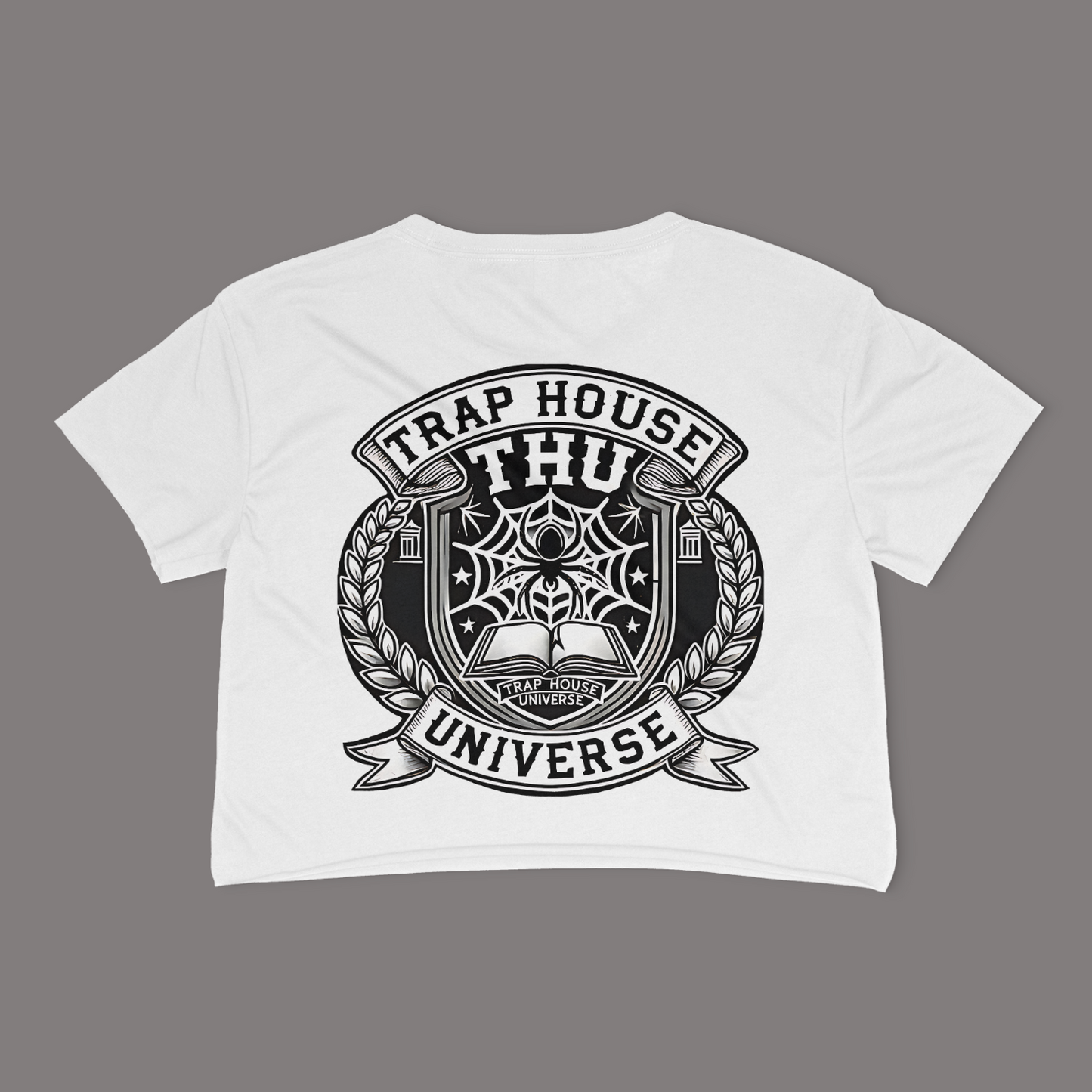 THU Logo Sleeve and Back Crop-Top