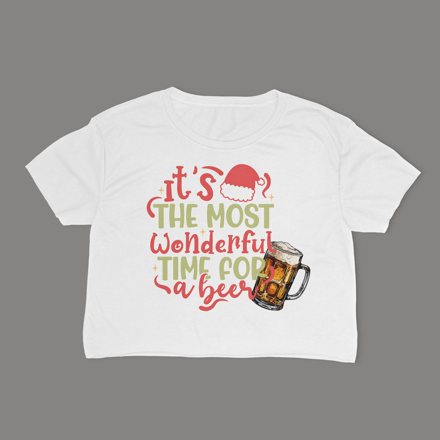 It's The Most Wonderful Time For A Beer Cropped T-Shirt