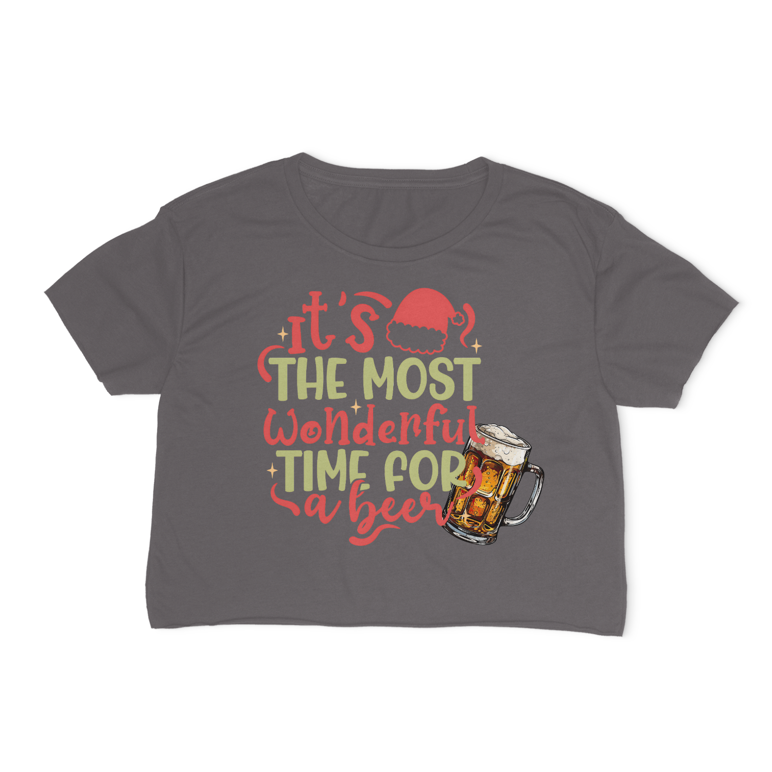 It's The Most Wonderful Time For A Beer Cropped T-Shirt