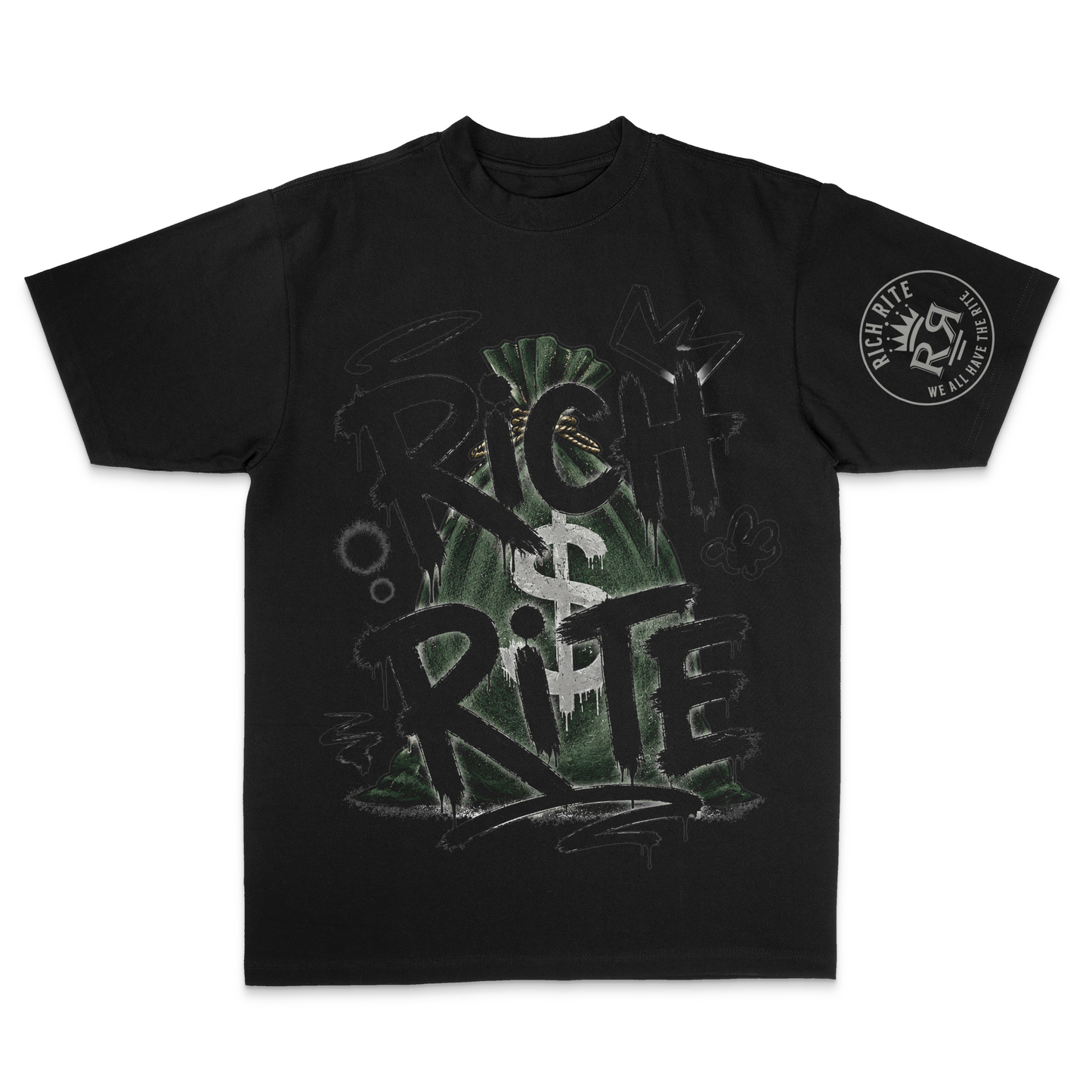 Rich Rite Money Bag Unisex Max Heavyweight T-Shirt