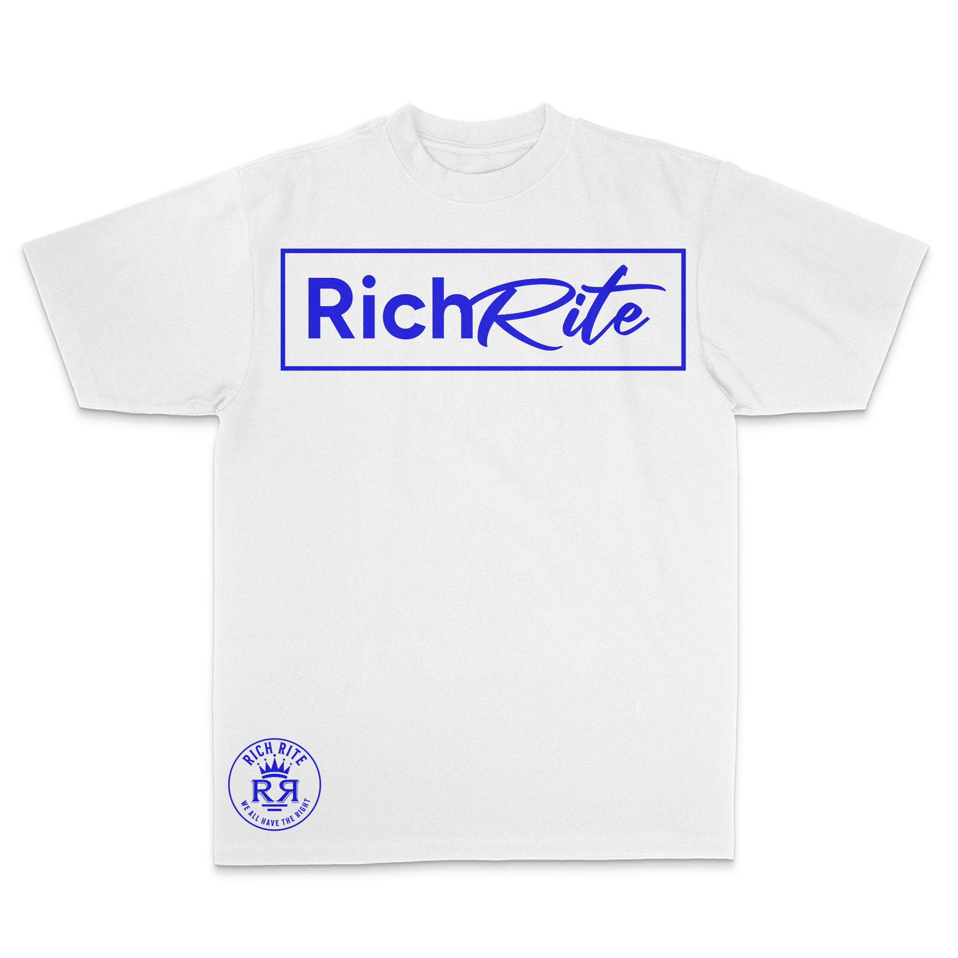 Rich Rite Blue Logo Heavyweight Unisex Hoodie