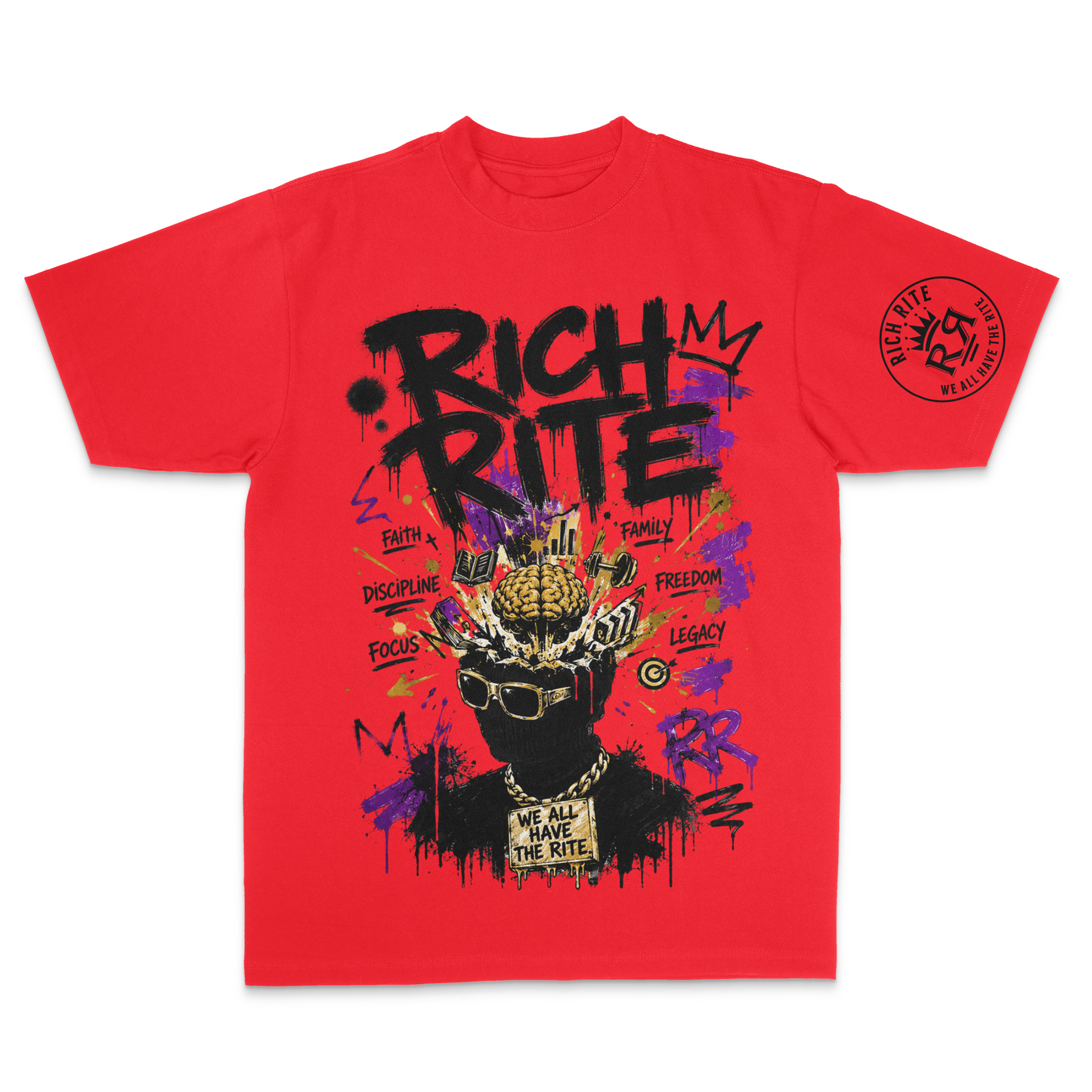 Rich Rite Mindset Max Heavyweight Unisex T-Shirt