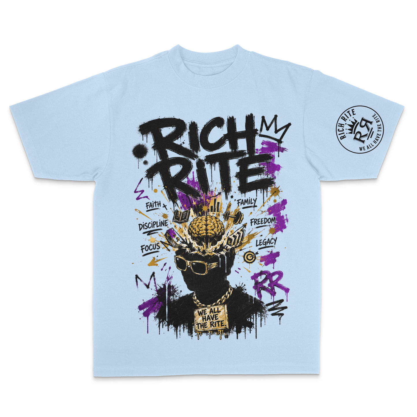Rich Rite Mindset Max Heavyweight Unisex T-Shirt