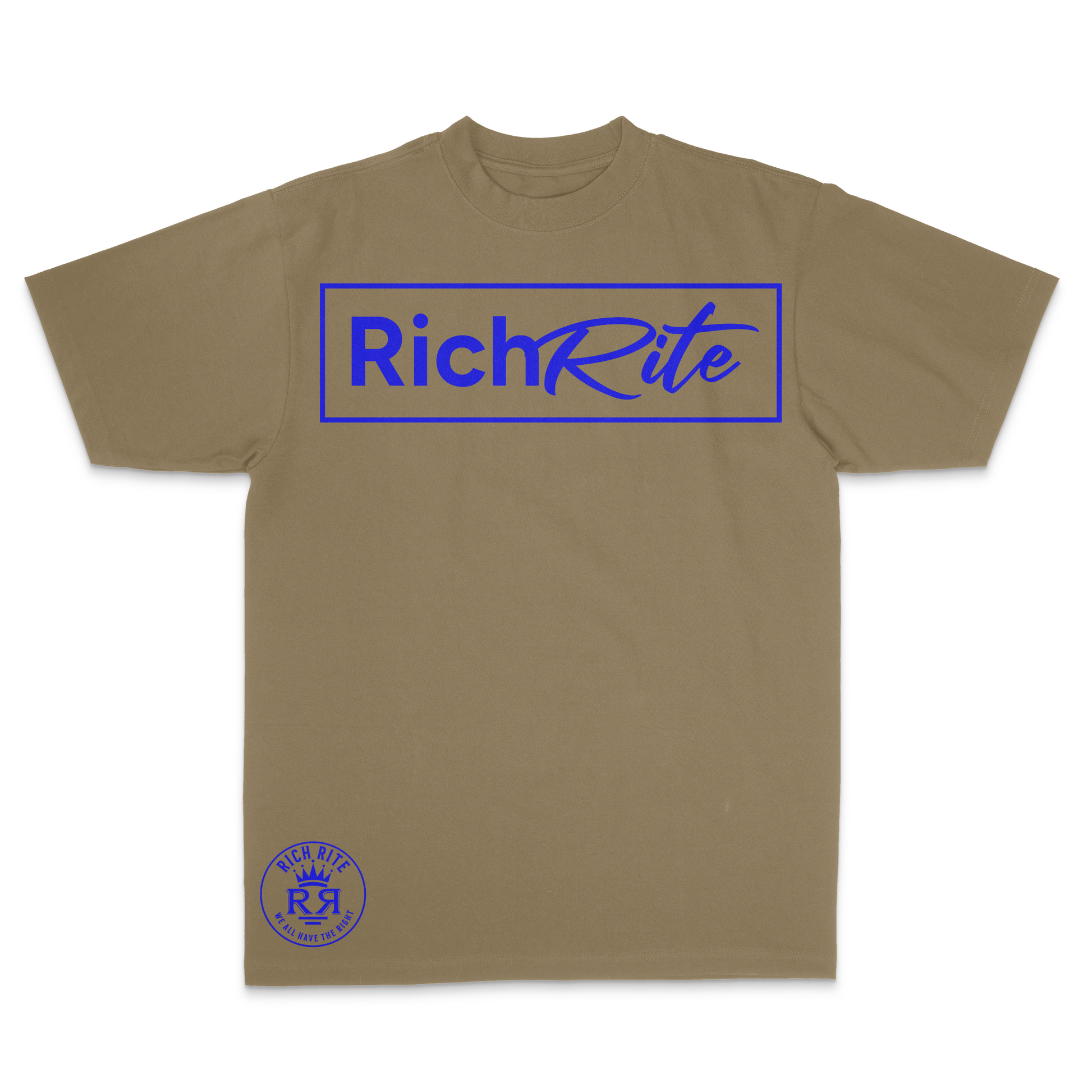 Rich Rite Blue Logo Heavyweight Unisex Hoodie