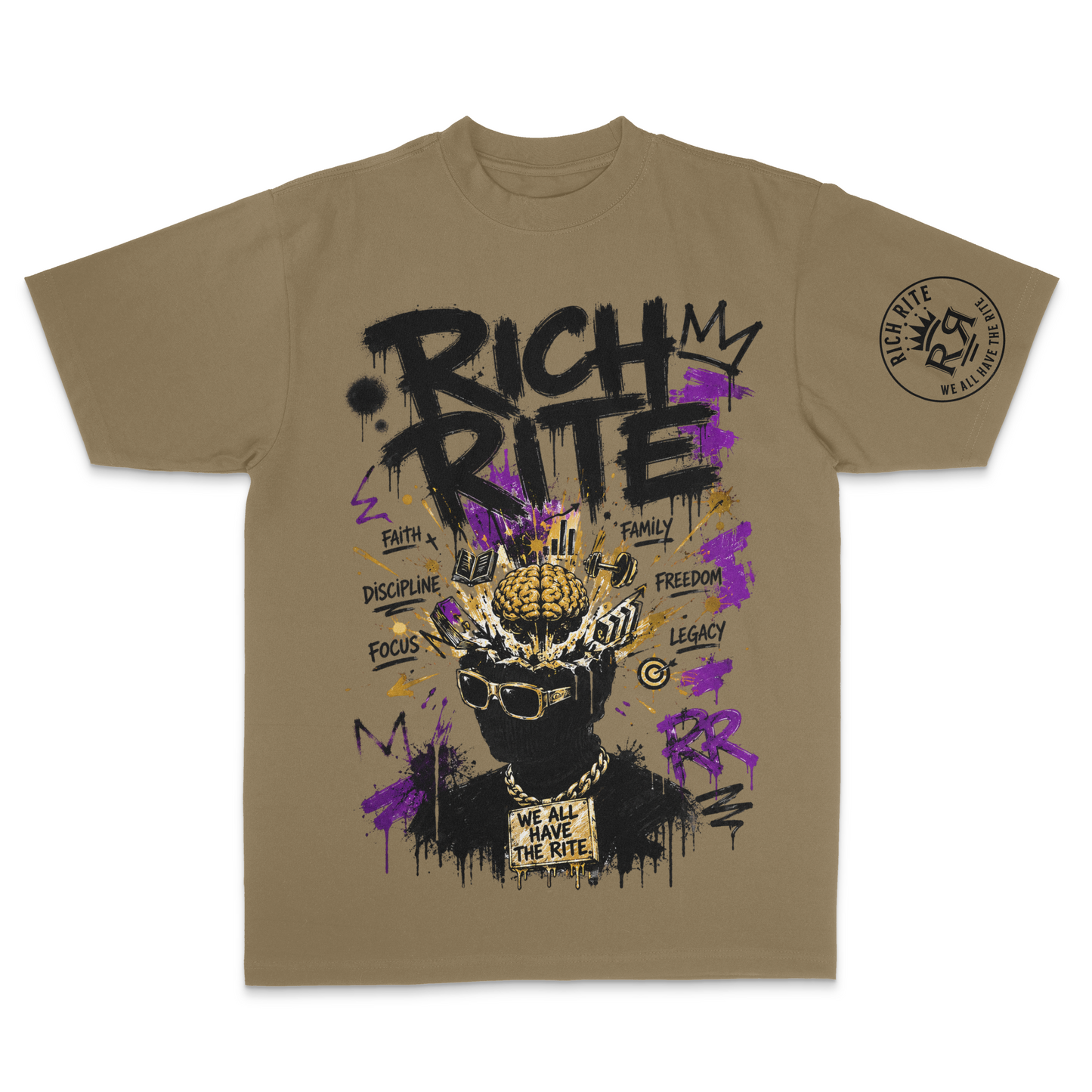 Rich Rite Mindset Max Heavyweight Unisex T-Shirt