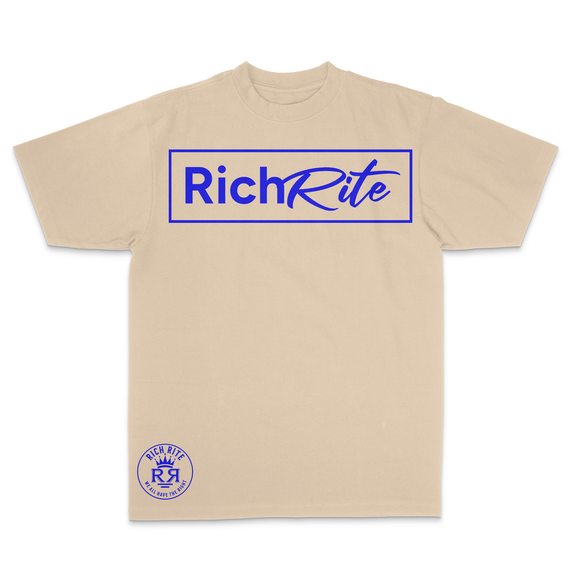 Rich Rite Blue Logo Heavyweight Unisex Hoodie