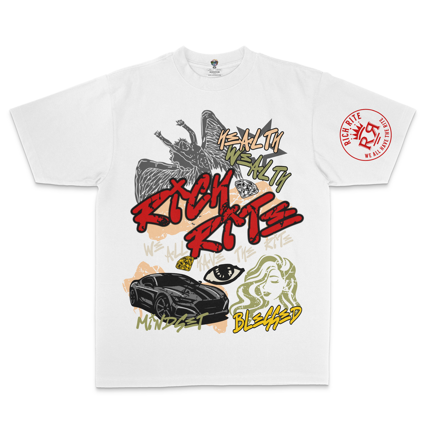 Rich Rite Front and Back Max Heavyweight Unisex T-Shirt