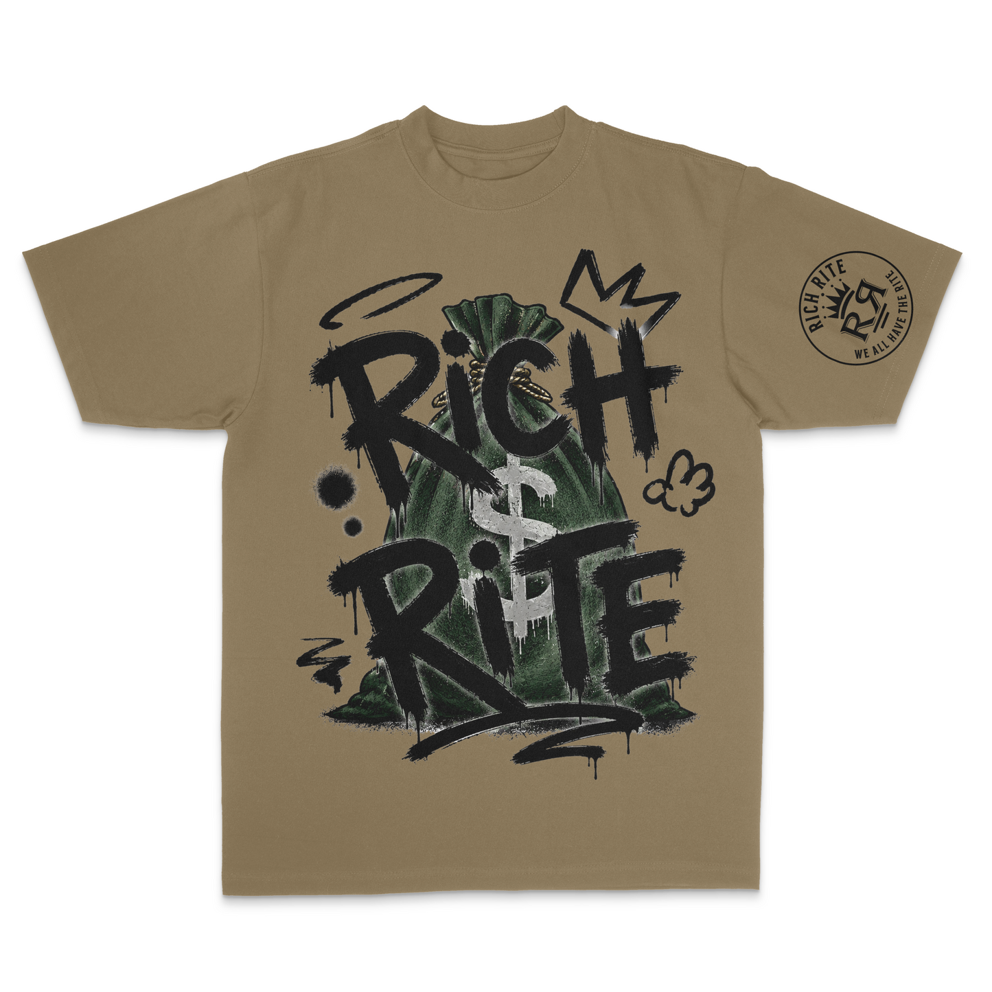 Rich Rite Money Bag Unisex Max Heavyweight T-Shirt