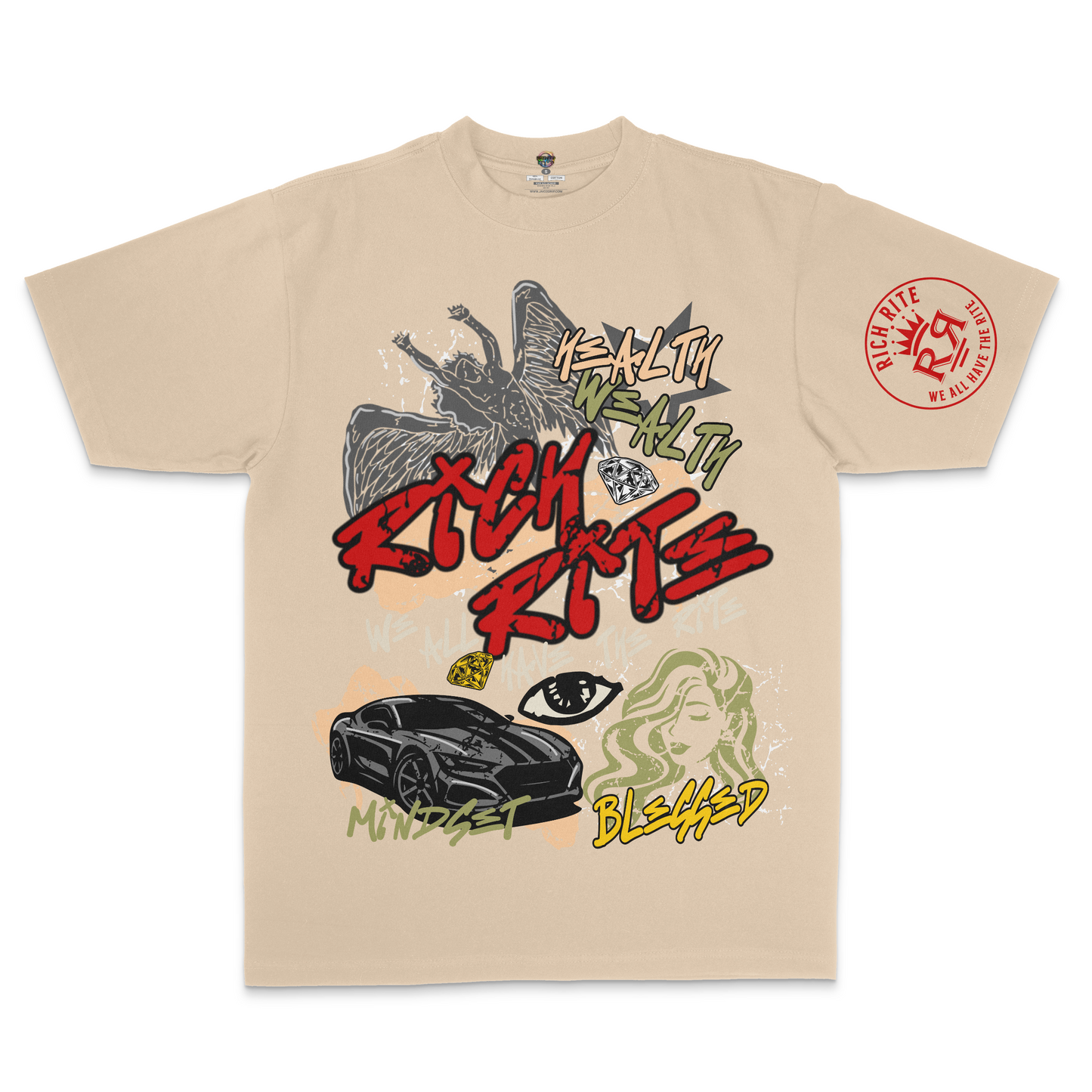Rich Rite Front and Back Max Heavyweight Unisex T-Shirt