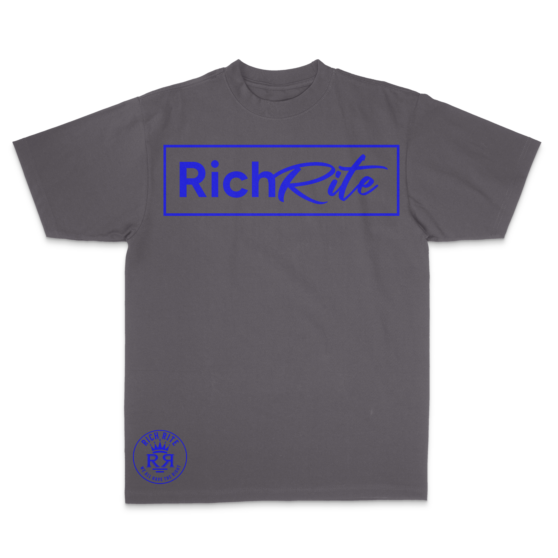 Rich Rite Blue Logo Heavyweight Unisex Hoodie