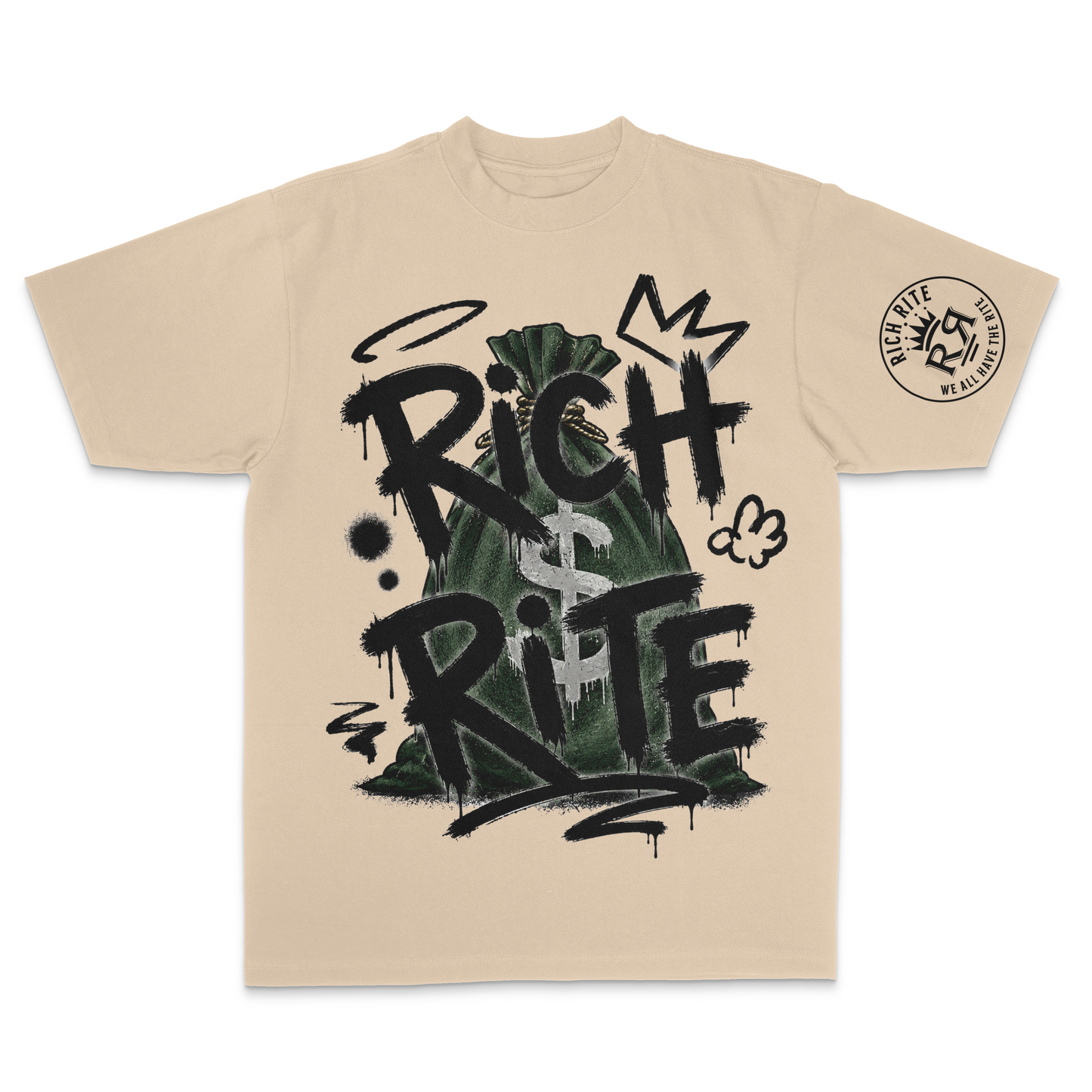 Rich Rite Money Bag Unisex Max Heavyweight T-Shirt