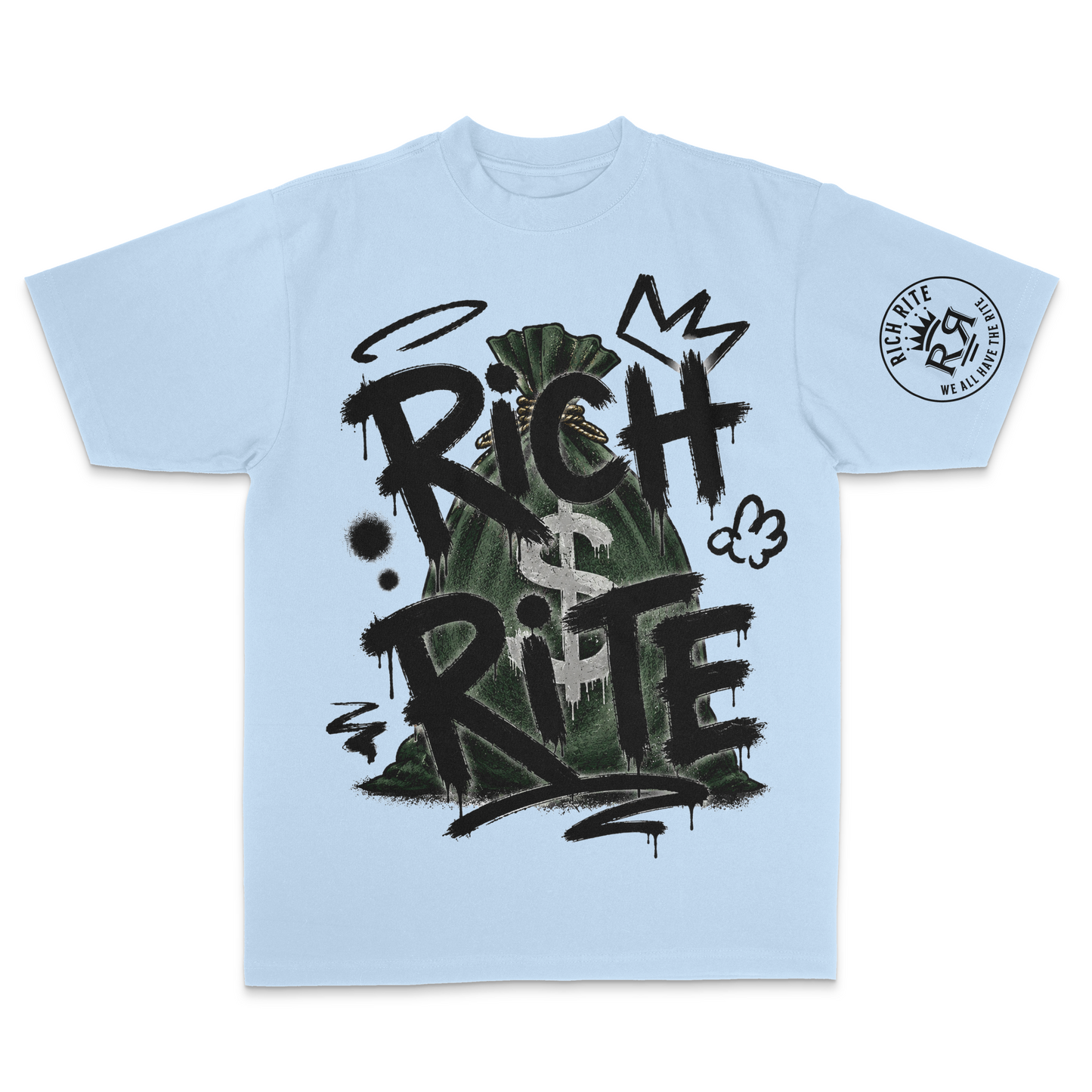 Rich Rite Money Bag Unisex Max Heavyweight T-Shirt