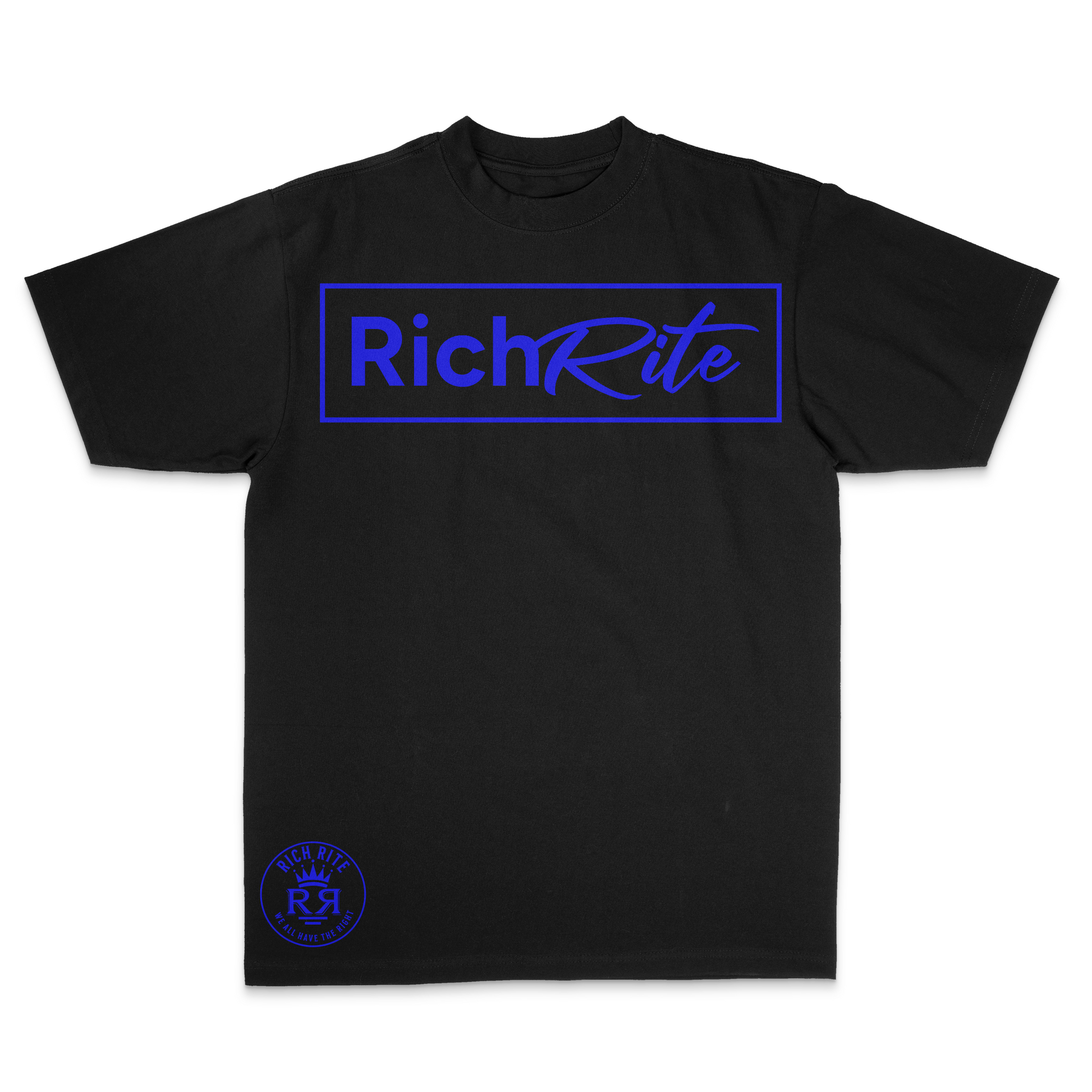 Rich Rite Blue Logo Heavyweight Unisex Hoodie