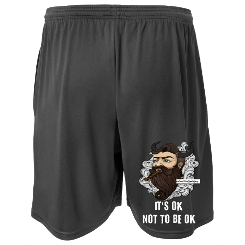 It's Ok Not To Be Ok Joe The Bull Guy Logo Gym Short