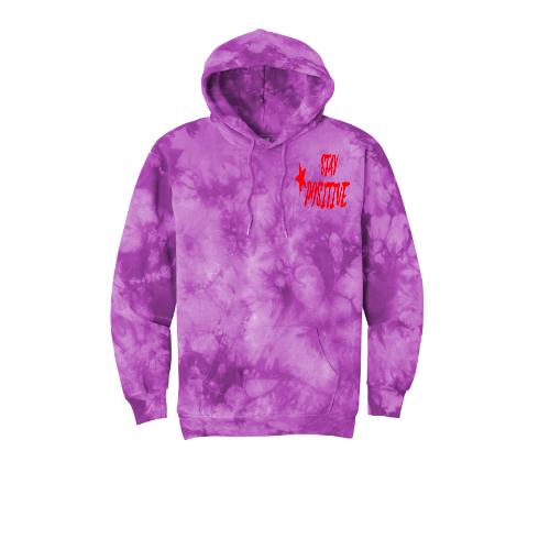 I Can't Do Negative Today Unisex Tie-Dye Hoodie