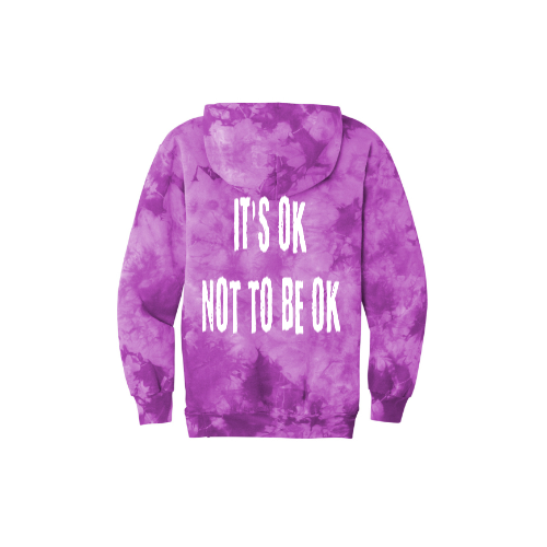 It's Ok Not To Be Ok Joe The Bull Guy Tie-Dye Unisex Hoodie