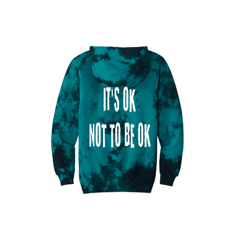 It's Ok Not To Be Ok Joe The Bull Guy Tie-Dye Unisex Hoodie