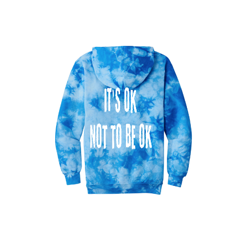 It's Ok Not To Be Ok Joe The Bull Guy Tie-Dye Unisex Hoodie