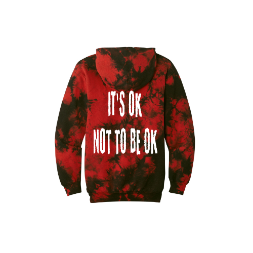 It's Ok Not To Be Ok Joe The Bull Guy Tie-Dye Unisex Hoodie