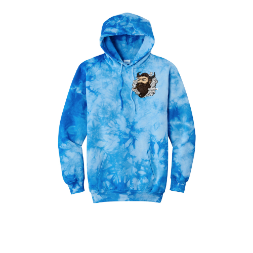 Pitter Patter Let's Get At Her Joe The Bull Guy Tie-Dye Unisex Hoodie