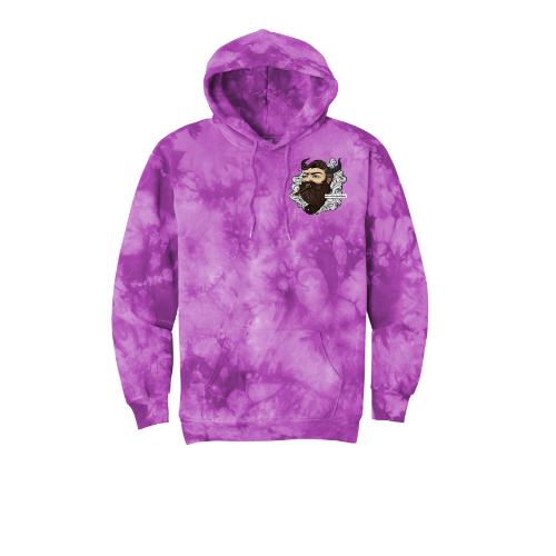 Pitter Patter Let's Get At Her Joe The Bull Guy Tie-Dye Unisex Hoodie