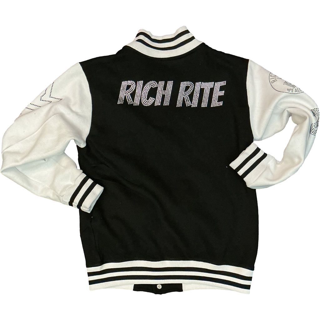 Rich Rite Rhinestone Varsity Jacket