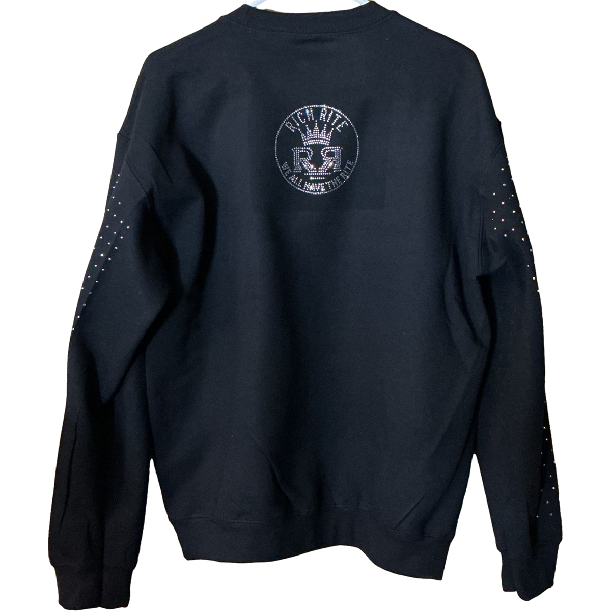 Rich Rite Glitter Rhinestone Unisex Sweatshirt