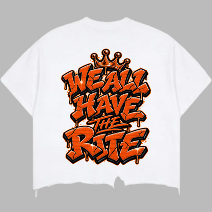 Rich Rite Vintage Wash Boxy Distressed Hem T-Shirt  ***PLEASE ALLOW UP TO TWO WEEKS FOR DELIVERY FOR THIS ITEM***
