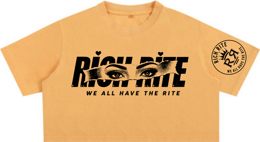 Snow Washed Rich Rite Crop Top ***PLEASE ALLOW UP TO TWO WEEKS FOR DELIVERY FOR THIS ITEM***