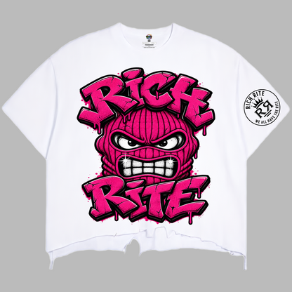 Rich Rite Vintage Wash Boxy Distressed Hem T-Shirt  ***PLEASE ALLOW UP TO TWO WEEKS FOR DELIVERY FOR THIS ITEM***