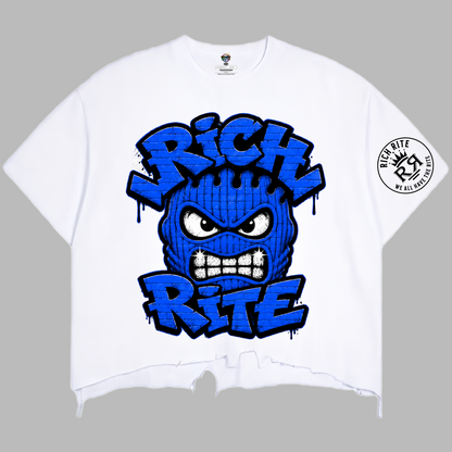 Rich Rite Vintage Wash Boxy Distressed Hem T-Shirt  ***PLEASE ALLOW UP TO TWO WEEKS FOR DELIVERY FOR THIS ITEM***