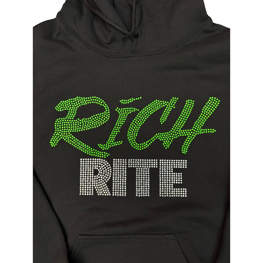 Rich Rite Rhinestone Unisex Hoodie