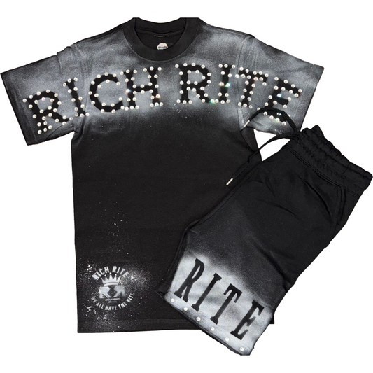 Rich Rite Heavyweight Rhinestone spray Paint Short Set