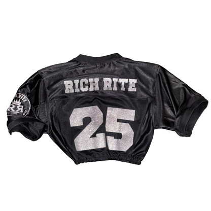 Rich Rite Scrunched Glitter Cropped Jerseys