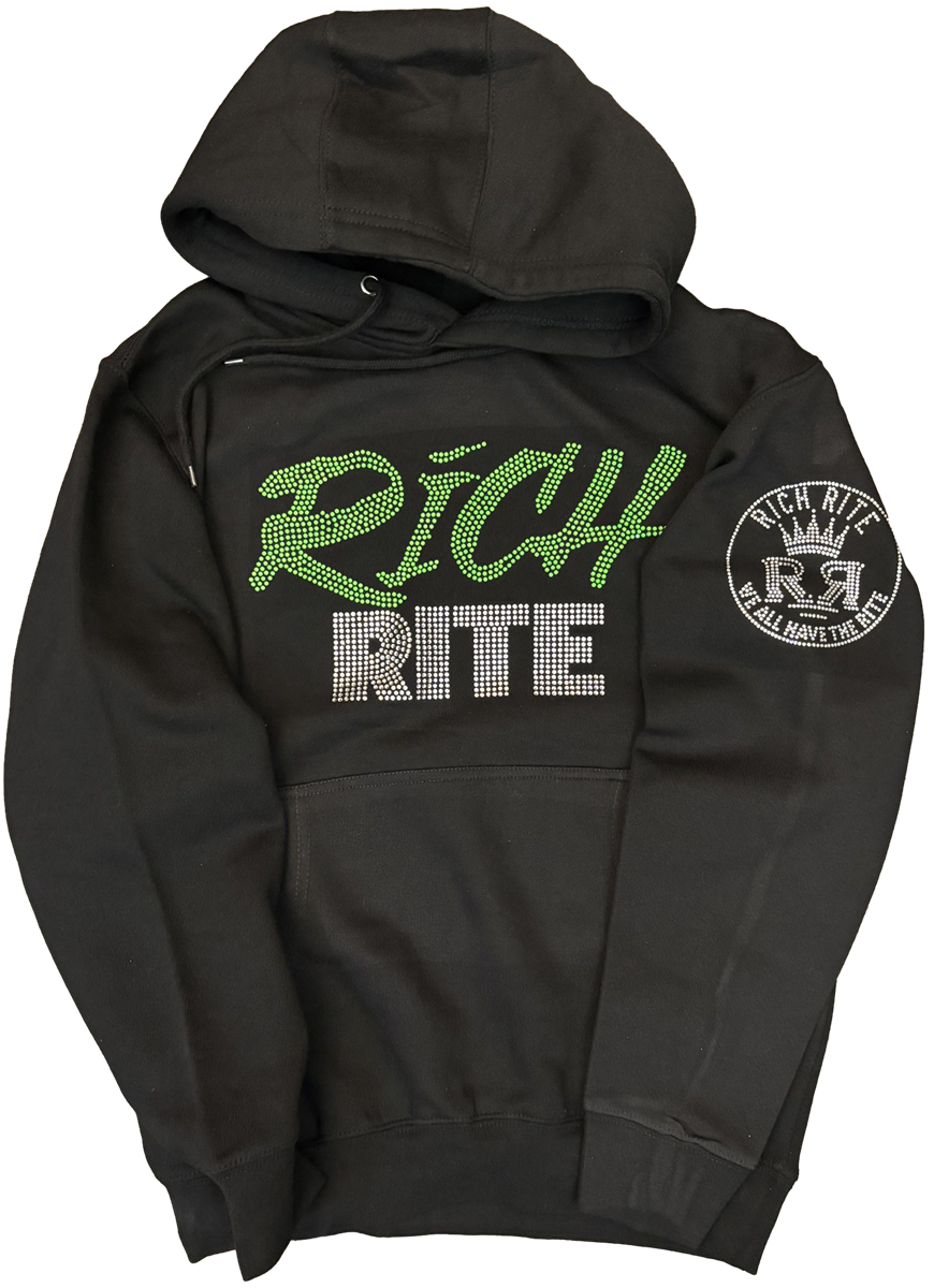 Rich Rite Rhinestone Unisex Hoodie