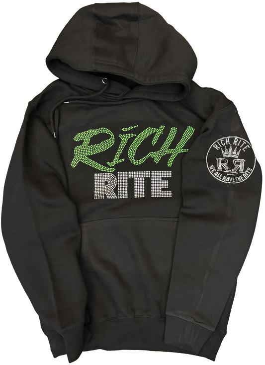 Rich Rite Rhinestone Unisex Hoodie
