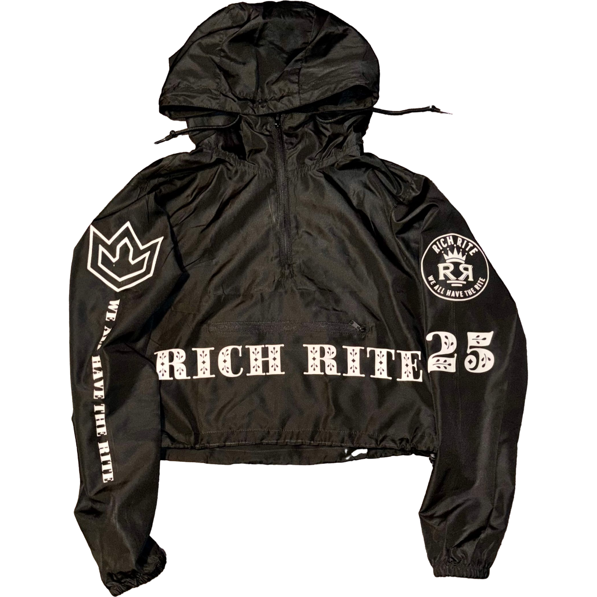 Rich Rite Cropped Quarter Zip Wind Breaker