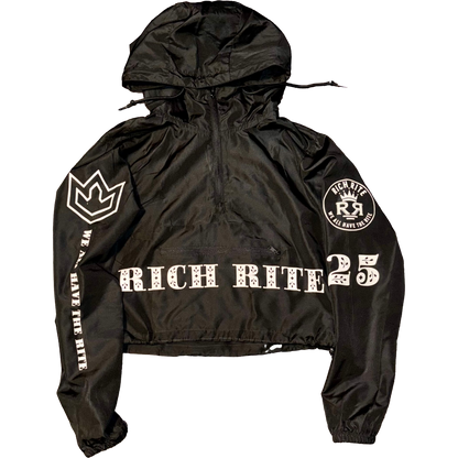 Rich Rite Cropped Quarter Zip Wind Breaker