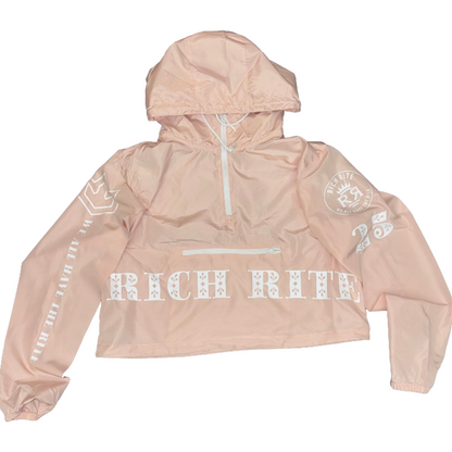 Rich Rite Cropped Quarter Zip Wind Breaker