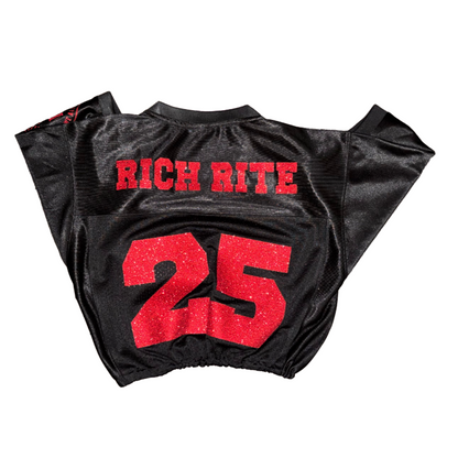 Rich Rite Scrunched Glitter Cropped Jerseys