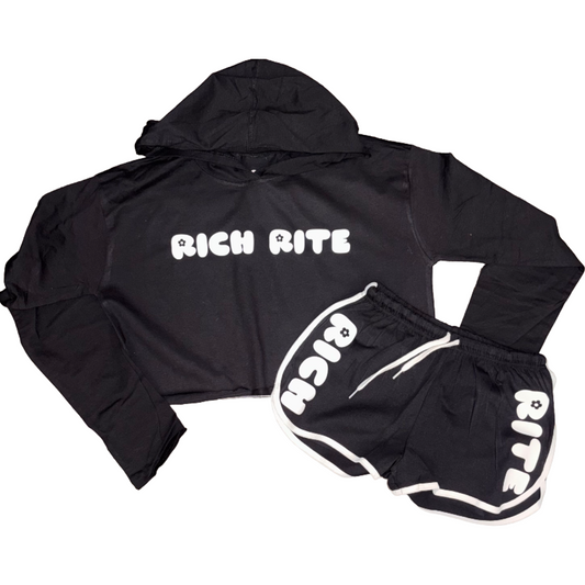 Rich Rite Cropped Short Set