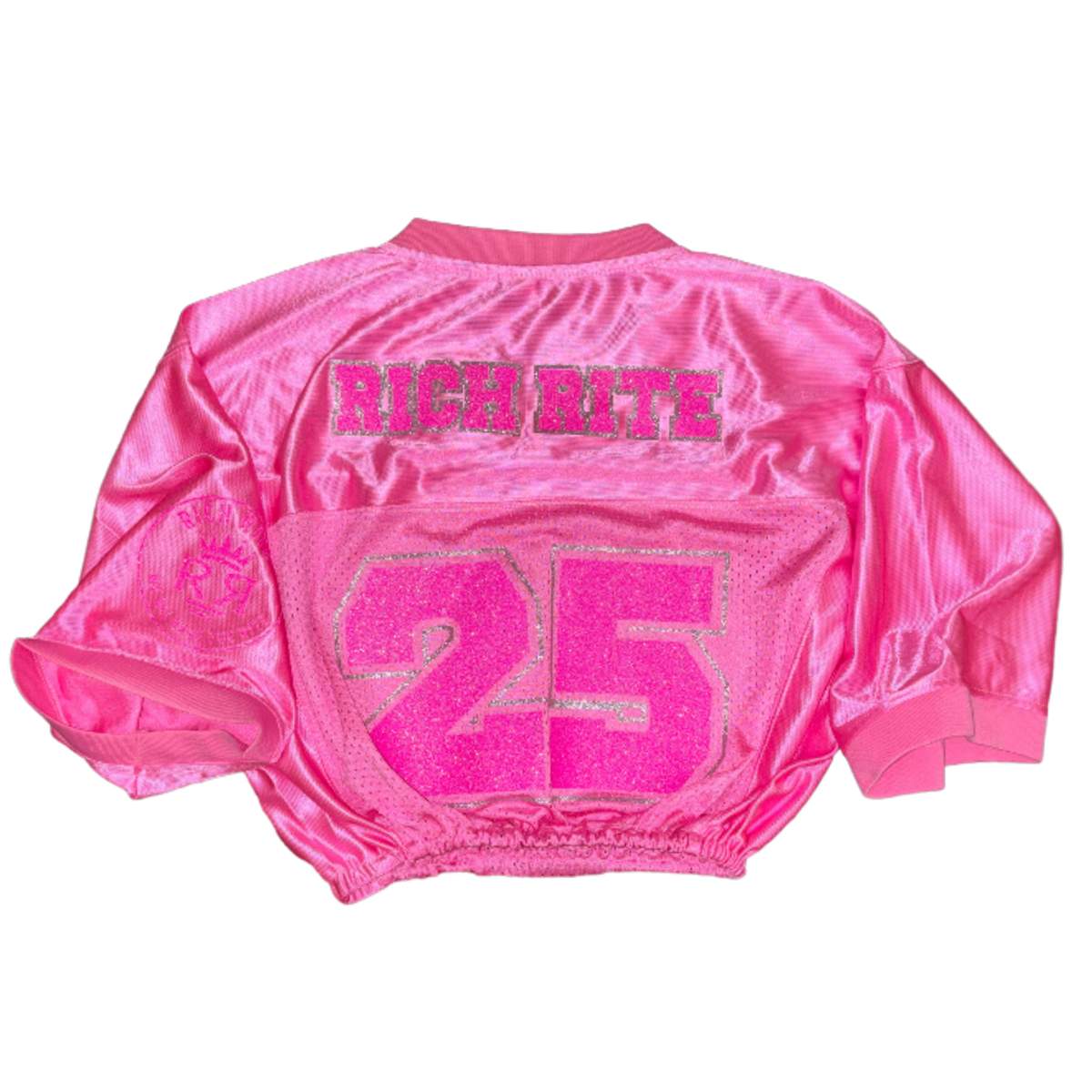 Rich Rite Scrunched Glitter Cropped Jerseys